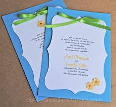 daisy wedding invitations diy ideas