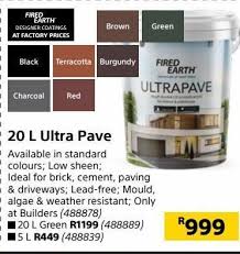 20 L Ultra Pave Offer At Builders Warehouse
