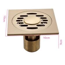 square shower floor drain with tile