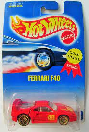 Ferrari f40 hot wheels boulevard 1/64 2011 red diecast car nip. Amazon Com Ferrari F40 Hot Wheels 1991 Red Ferrari F40 1 64 Scale Collectible Die Cast Metal Toy Car Model 69 Toys Games