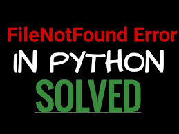directory python error solved