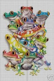 Colorful Frogs Crochet Pattern