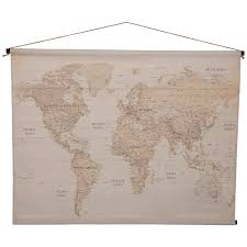 vintage map tapestry wall decor hobby