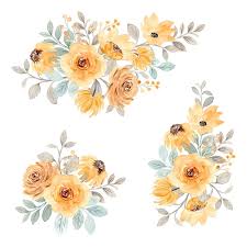 yellow flower bouquet collection with