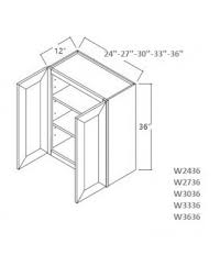 Gramercy White Wall Cabinet 24w X 36h