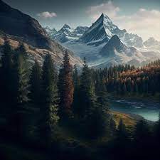 mountain forest wallpaper images free