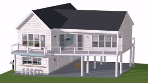 small beach house plans on pilings