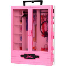 Clothes will not fit a barbie unless you take the heads off and on (which is it not made to do). Barbie Fashionistas Ultimate Closet Dollhouse Furniture Playset Walmart Com Walmart Com