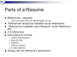 Reference Upon Request On A Resume