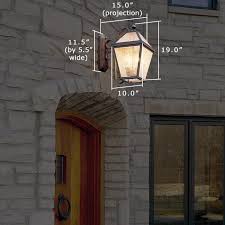 Wide Scrolled Arm Exterior Wall Light