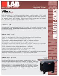 Vibratest Series Mechanical Vibration L A B Equipment Pdf