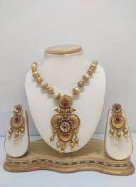 gold plated jewellery necklace set
