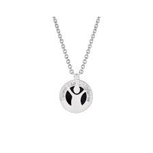 silver save the children necklace with