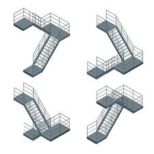 House Staircase Vector Art Stock Images