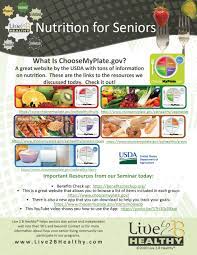 nutrition for seniors helpful links