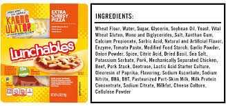 what s in this pizza lunchables