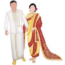 south indian couple png transpa