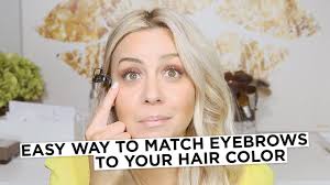 match eyebrows to your hair color