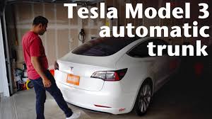 Scour the cabin and the only physical buttons you'll find are two unmarked scroll wheels on the steering wheel (left blank so tesla can change their functions if needs be via software updates), buttons for the electric windows, a button for the hazard lights above your. Tesla Model 3 Power Trunk Lift Gate Youtube