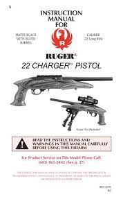 ruger 22 charger owner s manual