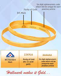 of gold of bis hallmarked jewellery