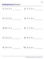 multiplication within 100 worksheets