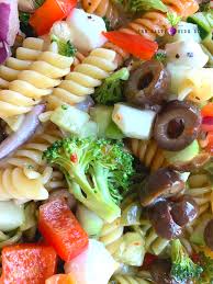 tri color pasta salad recipe with