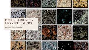 the top affordable granite colors that