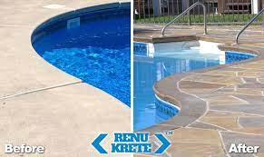 how to resurface a concrete pool deck
