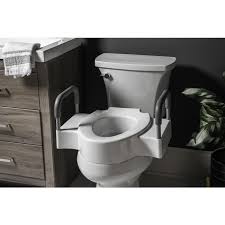 Elevated Toilet Seat Riser With Arms