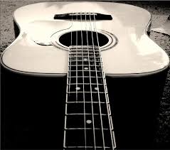 acoustic guitar monochromatic guitar