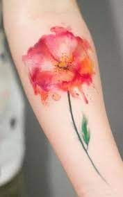 Enjoy instant body decor with tattoratorys watercolor flower temporary tattoo / flower tattoo / watercolor tattoo. Watercolor Flower Tattoo Design
