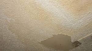 repair a water damaged popcorn ceiling