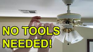 How to fix (balance) a wobbly ceiling fan - NO TOOLS NEEDED! - YouTube