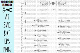 Growth Chart Svg Wall Ruler Cut File Baby Ruler