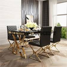 Stainless Steel Table Gold Dining