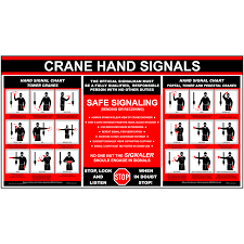 Crane Hand Signals For Tower Portal Pedestal Sign Crane 178 Worksite