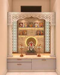 wooden mandir design for home in 2022