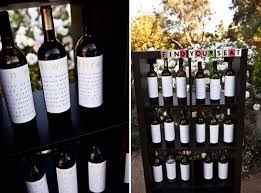 Wine Bottle Wedding Seating Cards This One Is A Really Neat