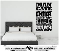 Man Cave Sign Wall Art Stickers