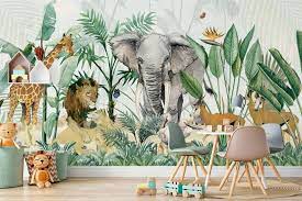 Nursery Sleeping Animals Wallpaper Kids