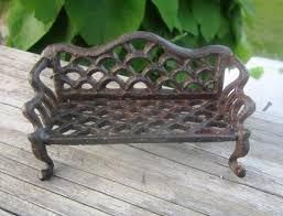 cast iron miniature bench fairy garden
