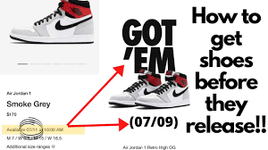 how to get shoes before they release