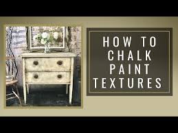 How To Chalk Paint Textures With