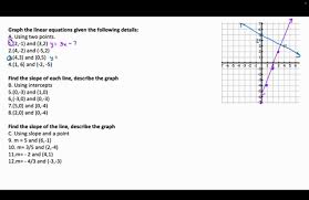 Solved Graph The Linear Equations