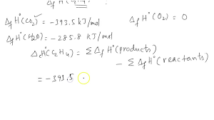 The Standard Enthalpy Of Combustion Of