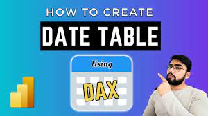 date table using dax in power bi