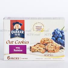quaker oat cookies with raisins