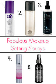 these makeup setting sprays