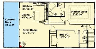 Plan Gh 35485 1 2 Two Story 2 Bedroom